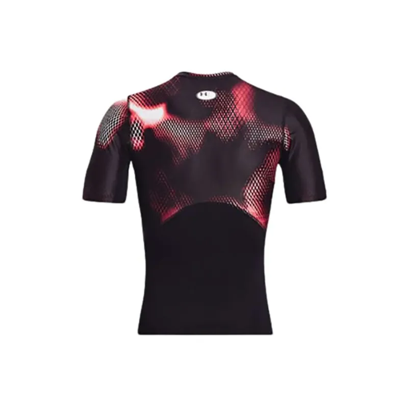 Under Armour Men's UA Iso-Chill Compression Printed Short Sleeve Black-1